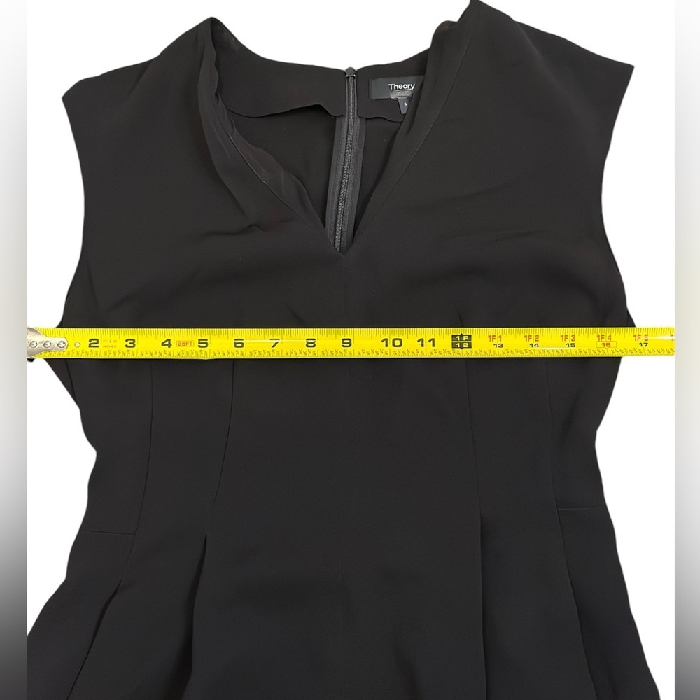 Theory Black Sleeveless Dress women’s Size 6 - Picture 4 of 13